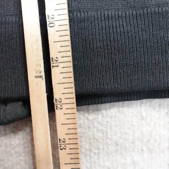 Vintage Mossimo Sweater Medium Black Gray Full Zip Ski 1973 Jacket Y2K - Picture 6 of 7